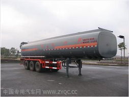 宏宙牌hzz9401ghya1型化工液体运输半挂车 产品技术参数